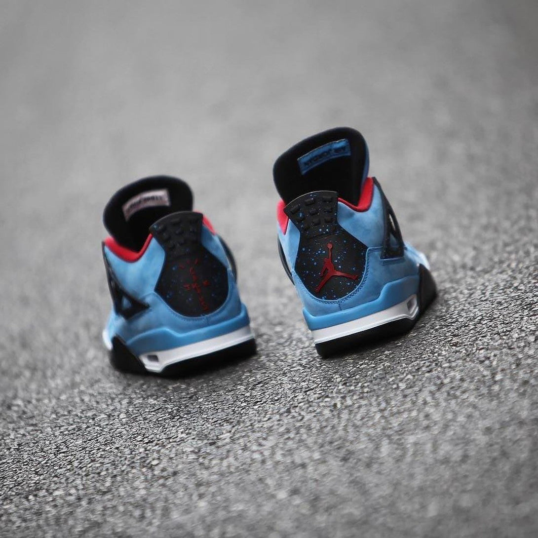 Travis Scott x Air Jordan 4 Houston Oilers Cactus Jack- Streetwear Fashion 950 - levefly.com