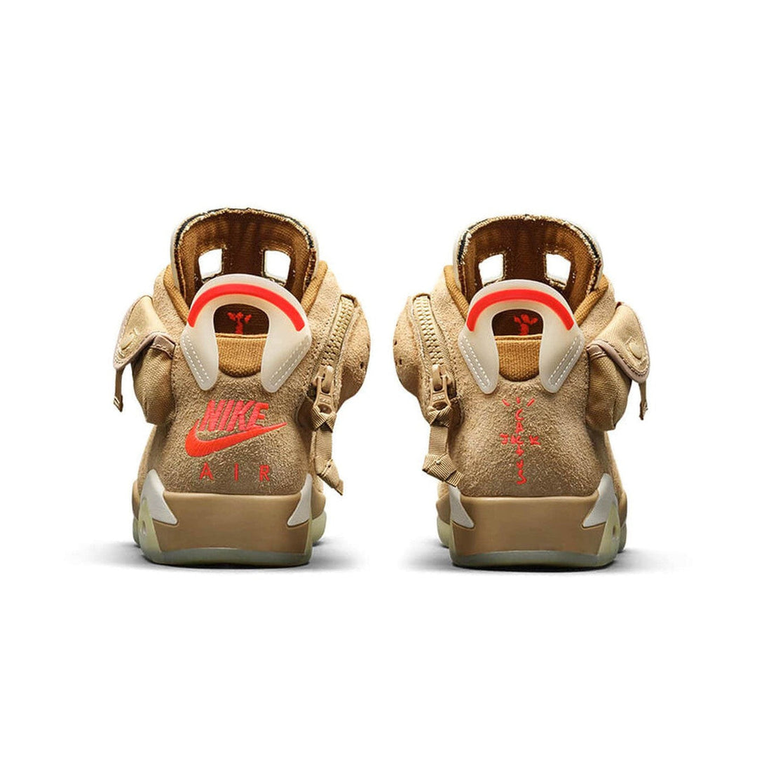 Travis Scott x Air Jordan 6 Retro 'British Khaki'- Streetwear Fashion 950 - levefly.com