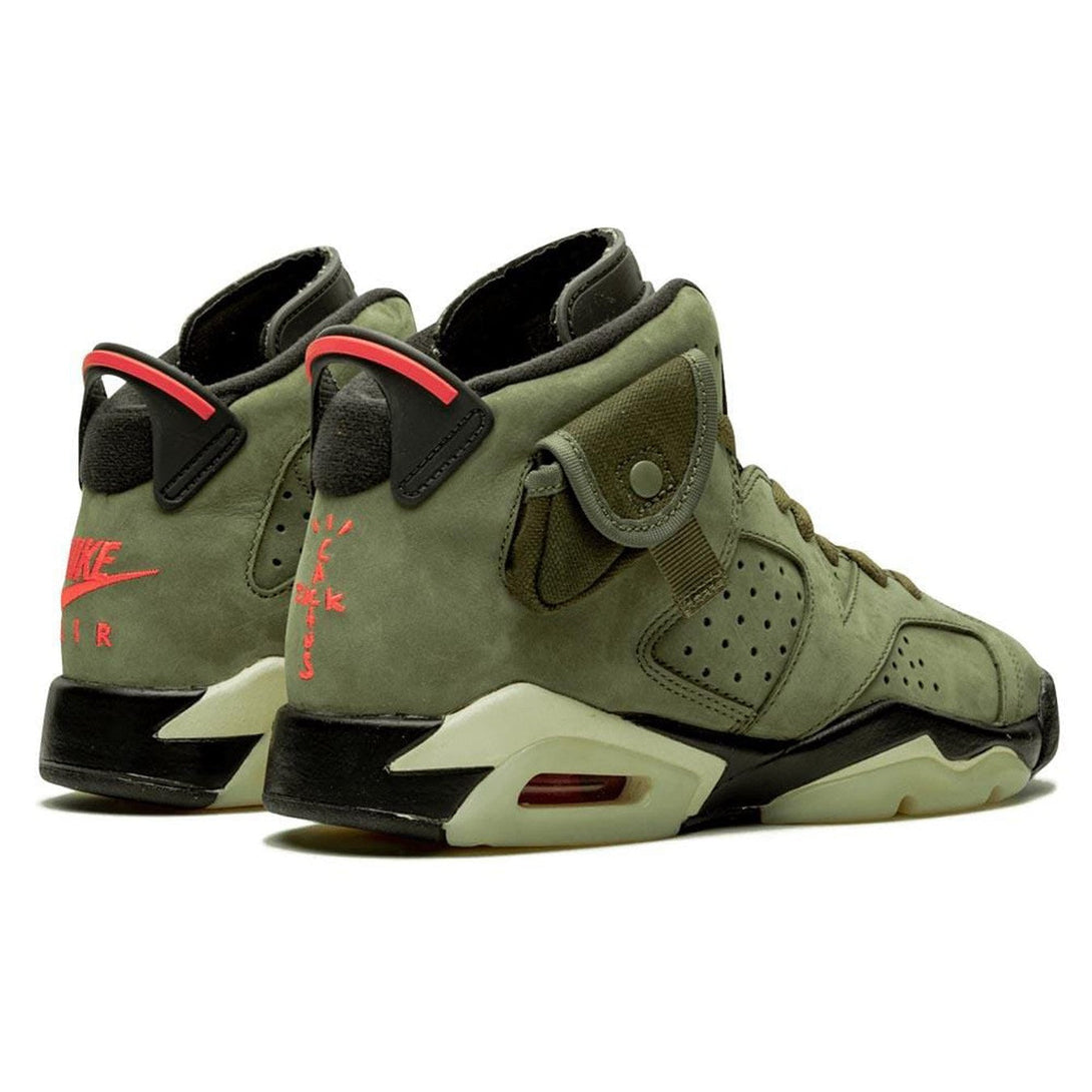 Travis Scott x Air Jordan 6 Retro GS 'Olive'- Streetwear Fashion 950 - levefly.com