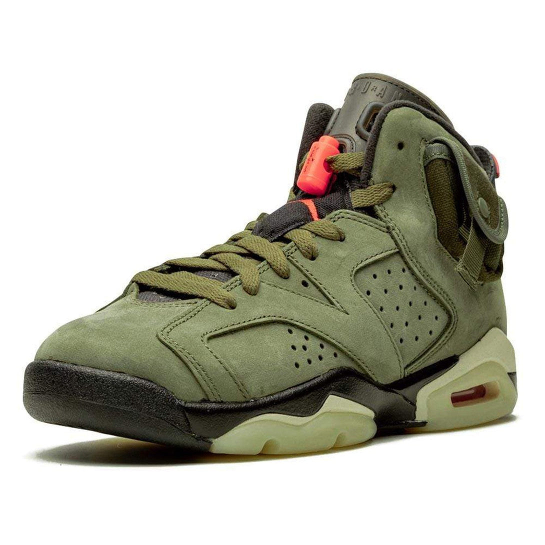 Travis Scott x Air Jordan 6 Retro GS 'Olive'- Streetwear Fashion 950 - levefly.com