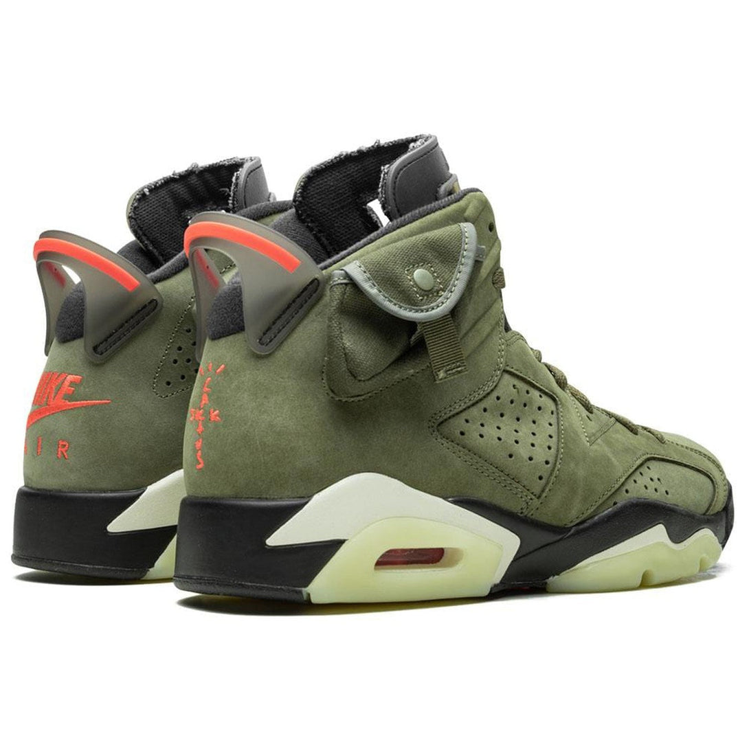 Travis Scott x Air Jordan 6 Retro 'Olive'- Streetwear Fashion 950 - levefly.com