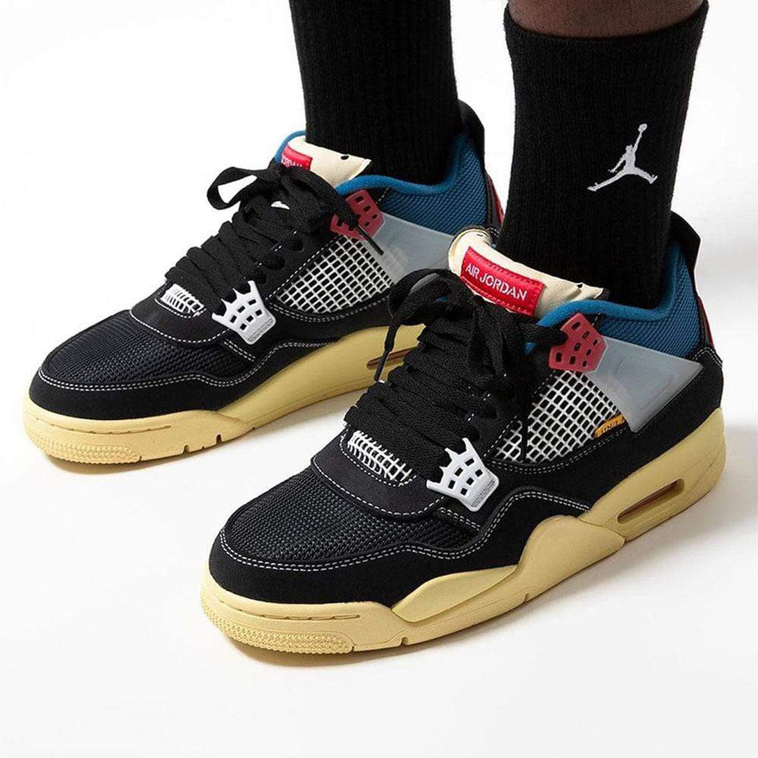 Union LA x Air Jordan 4 Retro 'Off Noir'- Streetwear Fashion 950 - levefly.com