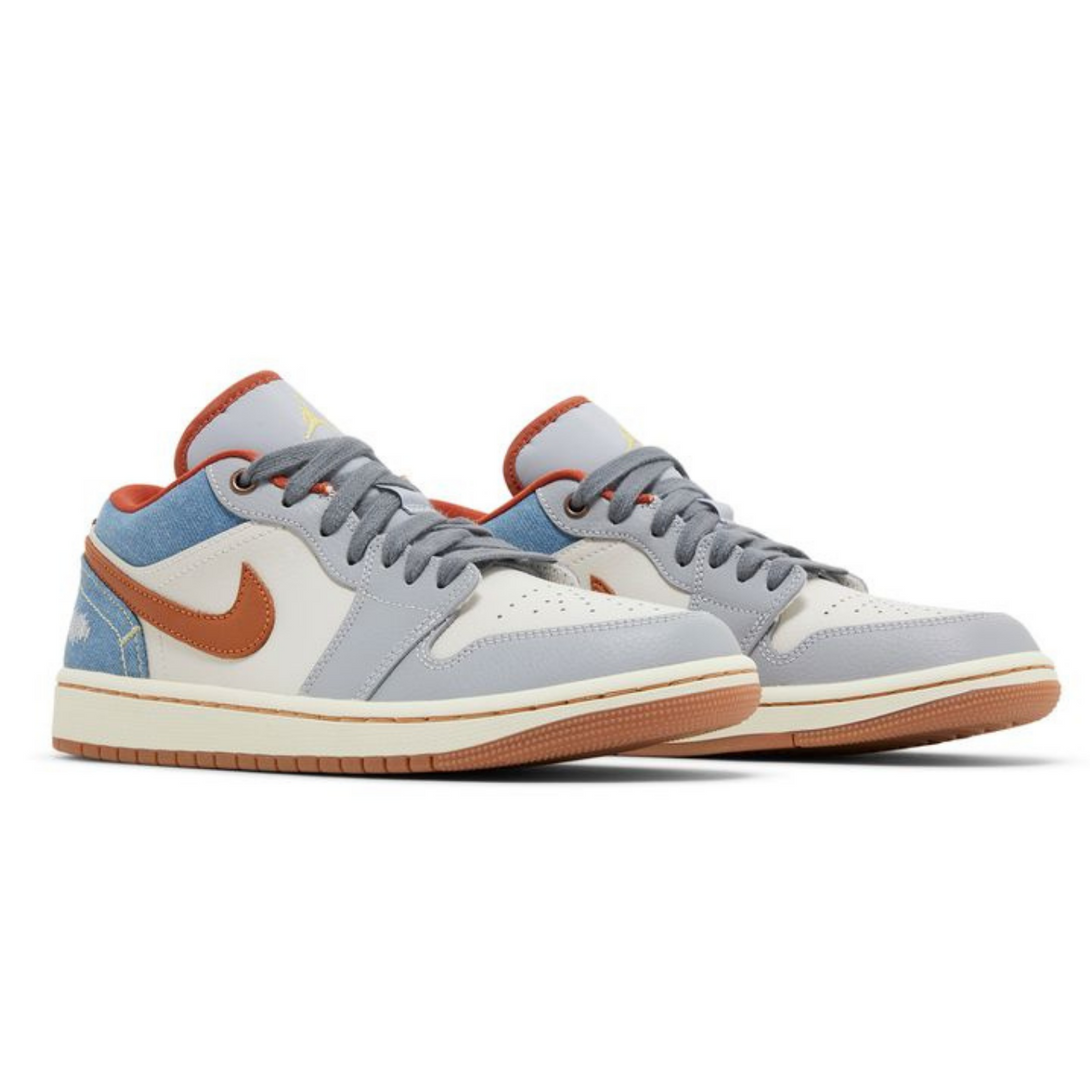 Wmns Air Jordan 1 Low 'Phantom Denim'- Streetwear Fashion 950 - levefly.com